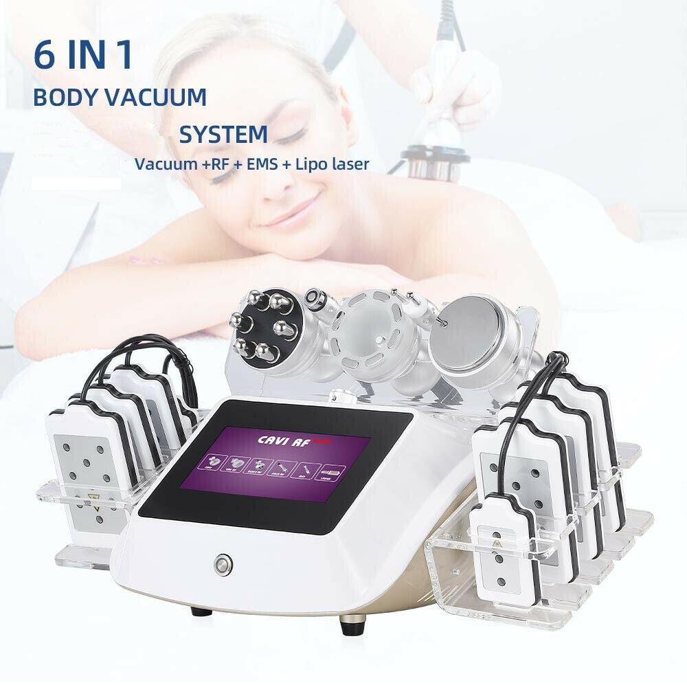6IN1 40K Cavitation Lipo Laser Facial RF Loss Weight Body Slimming