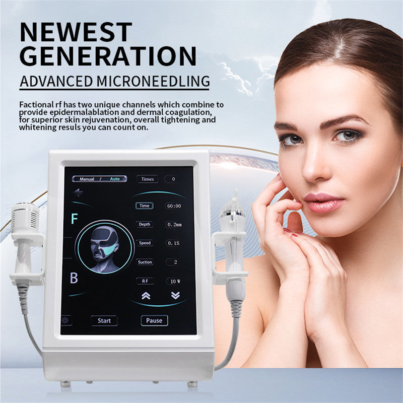 Microneedle RF Fractional Machine Facial Anti Wrinkle Lifting Scars Stretch Marks Removal Collagen Remodeling - huanshibeauty