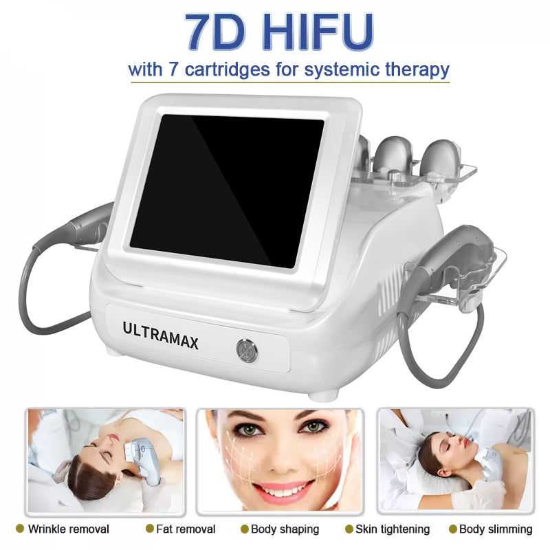 Ultrasound 7D HIFU Machine Facial Tightening Skin Lifting Body Slimming Wrinkle Removal Loss Weight Imagen principal del producto