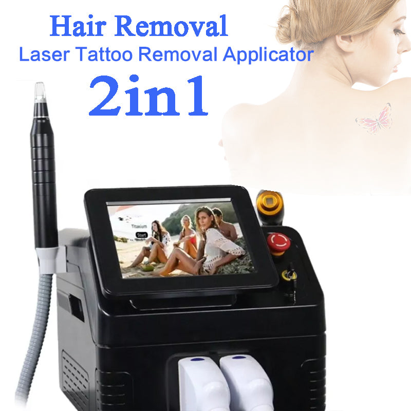 2-in-1 Hair Removal Diode Laser Picosecond Tattoo Removal Skin Rejuvenation Machine·