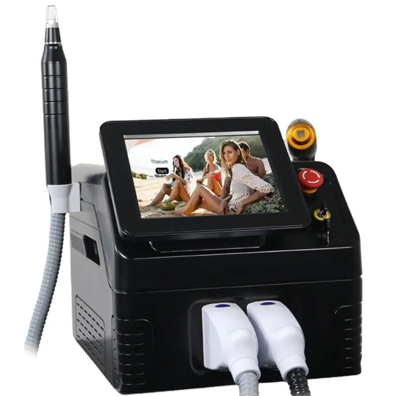 2-in-1 Hair Removal Diode Laser Picosecond Tattoo Removal Skin Rejuvenation Machine·
