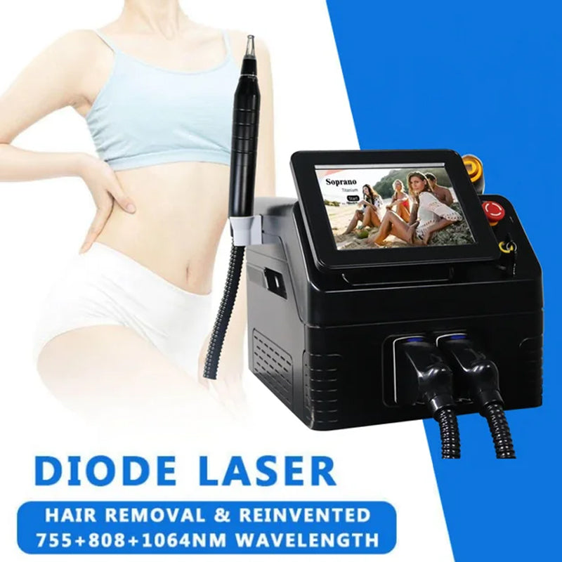 2-in-1 Hair Removal Diode Laser Picosecond Tattoo Removal Skin Rejuvenation Machine·