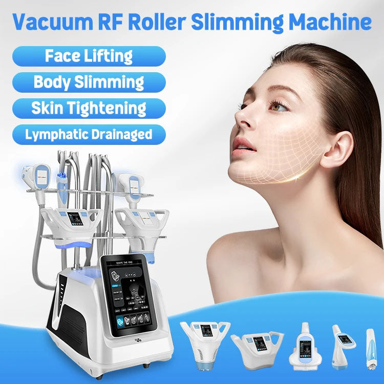 Vela Shape Slimming Machine RF Vacuum Therapy Face Body Lifting Fat Reduction