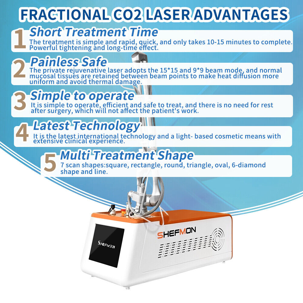 Fractional CO2 Laser Machine Vaginal Tightening Scar Removal Stetch Mark Remover Wrinkle Treatment Skin Resurfacing Equipment Imagen secundaria del producto
