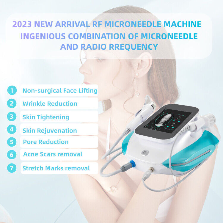 RF Fractional Microneedle Skin Tightening Wrinkle Removal Rejuvenation Machine Imagen secundaria del producto