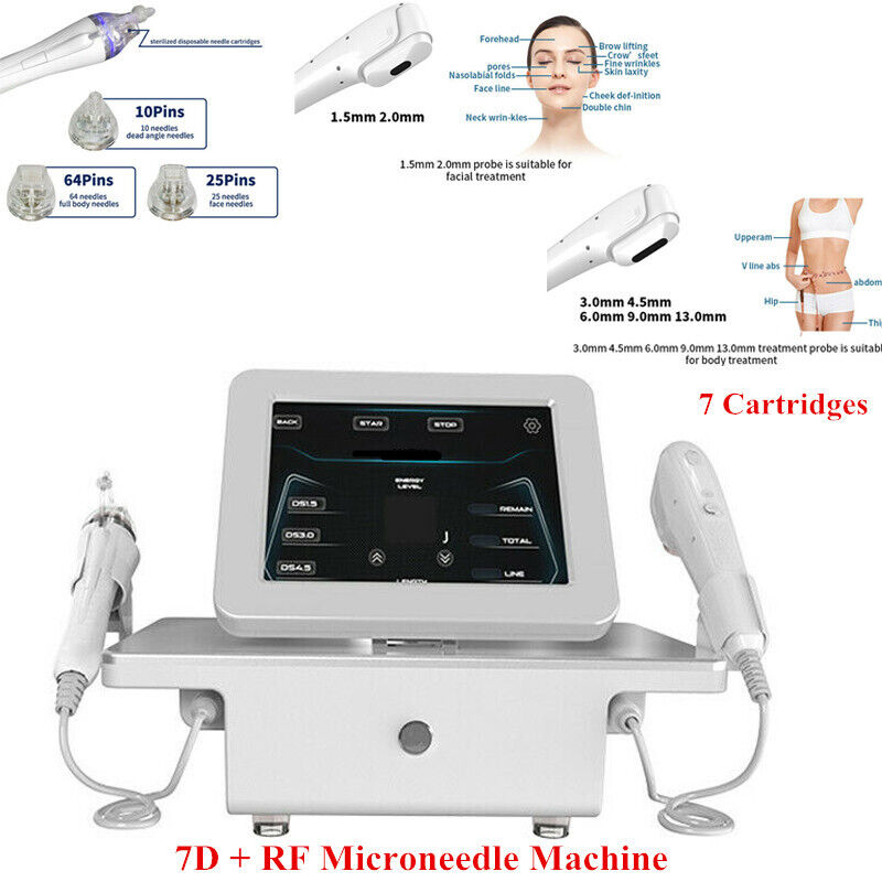 2IN1 Hifu 7D RF Fractional Microneedle Skin Tightening Anti