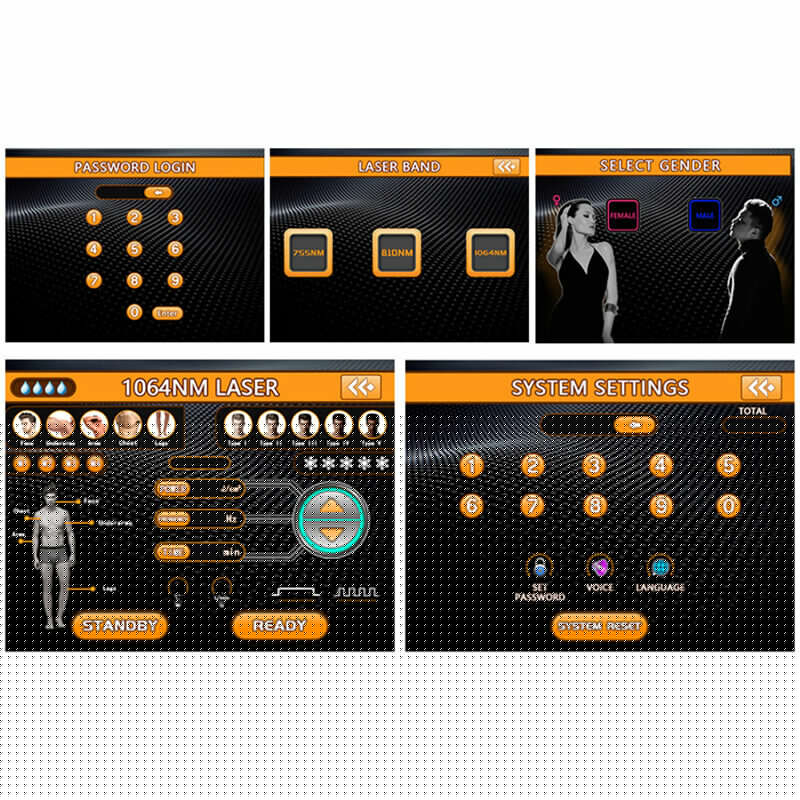 1064/755/810nm Painless Diode Laser Hair Removal Machine Skin Rejuvenation Spa