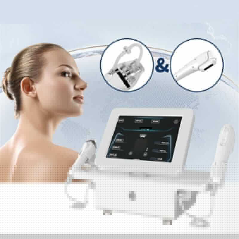 2IN1 Hifu 7D RF Fractional Microneedle Skin Tightening Anti Wrinkle Stretch Marks Removal Machine Imagen secundaria del producto