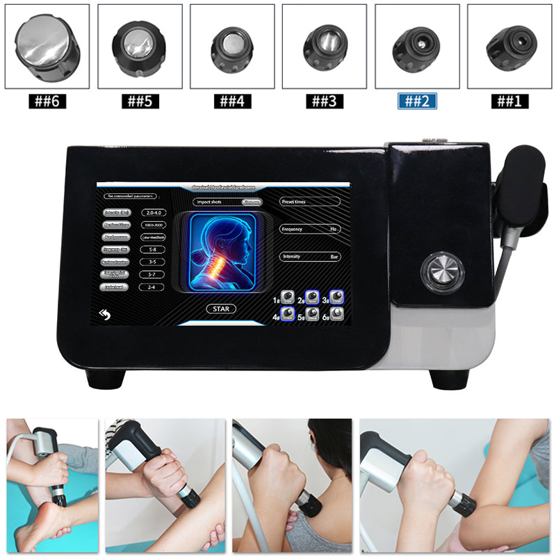 Pneumatic ED Shockwave Therapy Machine 10 Bar Radial Shock wave Pain Relief Body Massager Imagen principal del producto