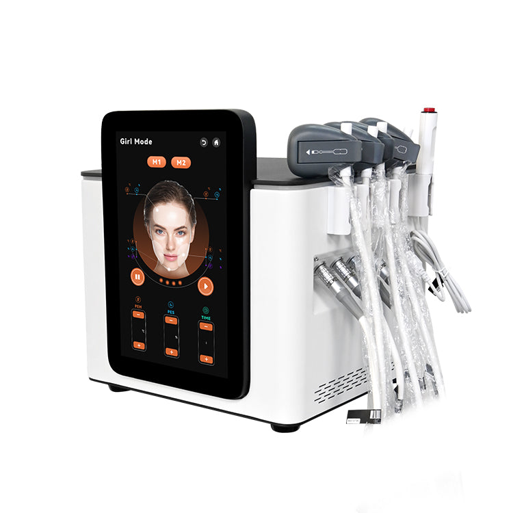 Facial EFFFace7 PE EMS & EMT Skin Tightening Lifting RF Double Chin Removal Machine