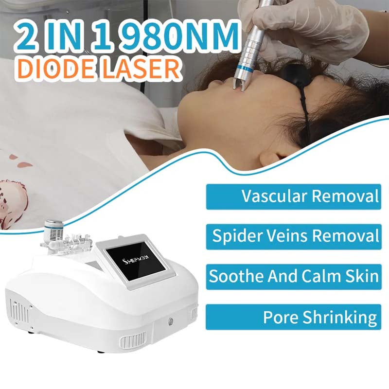 980nm Diode Laser Vascular Blood Removal Spider Vein Physical Therapy Machine