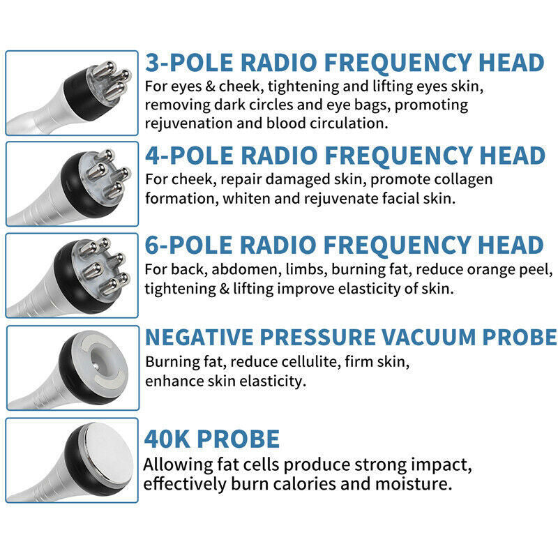 40K Cavitation Body Slimming Machine Vacuum Radio Frequency Skin Care Fat Removal