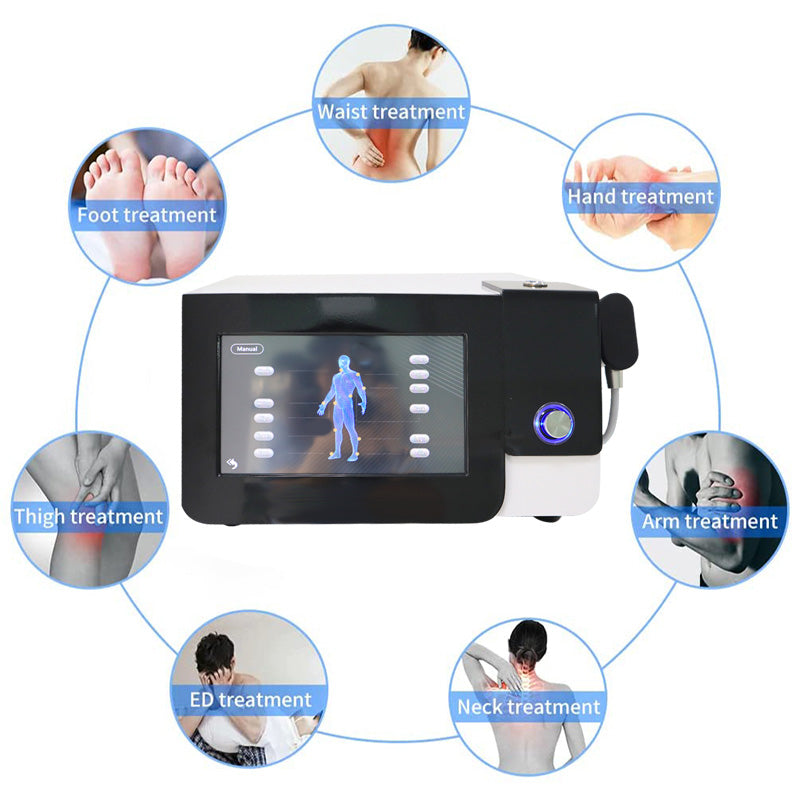 Pneumatic ED Shockwave Therapy Machine 10 Bar Radial Shock wave Pain Relief Body Massager