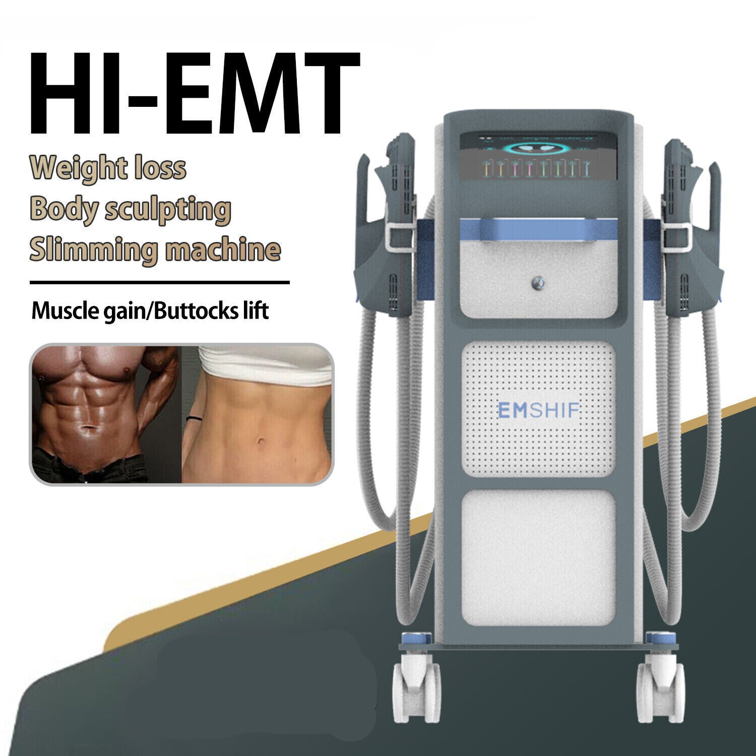2/4 Handles RF Body Contouring Machine | Build Muscle & Burn Fat Non-Invasive Fat Loss