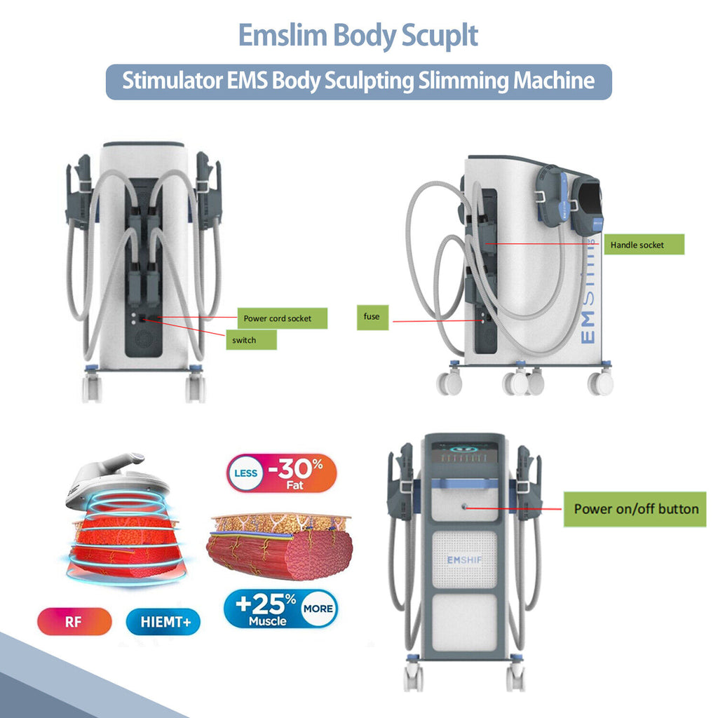 2/4 Handles RF Body Contouring Machine | Build Muscle & Burn Fat Non-Invasive Fat Loss