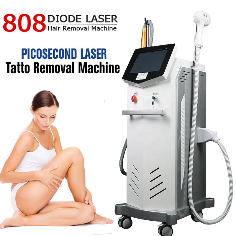 808nm Diode Laser Hair Removal Machine Skin Rejuevantion ND YAG LASER Tattoo Removal Imagen secundaria del producto