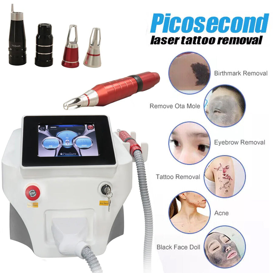 Picosecond Tattoo Removal Skin Rejuvenation Salon Q Switch Pico Laser Machine Imagen principal del producto