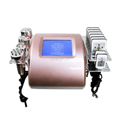 B0111 6 in 1 80khz Cavitation Slimming Machine With Lipo pads RF
