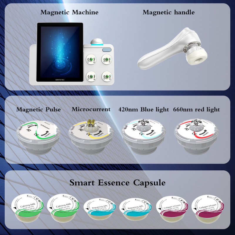 A0655 2023 New Arrivals 5D Magnetic Quantum facial beauty equipment for skin tightening wrinkles removal moisturizing