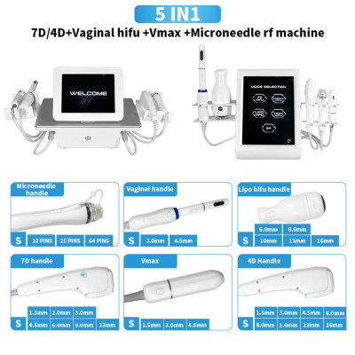 A0205-5 9D 5 In 1 Hifu Machine With Vaginal Rf Vmax Liposonic For Face Lifting Anti Wrinkle Skin Tightening A0205-5 9D 5 In 1 Hifu Machine With Vaginal Rf Vmax Liposonic For Face Lifting Anti Wrinkle Skin Tightening