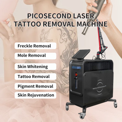 A0514 2023 New arrival black picosecond laser tattoo removal machine laser beauty machine for face