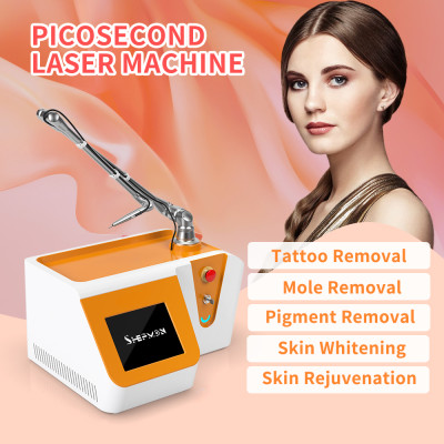 A0507 Portable 755 532 1064 1320 nm Pico Laser Q Switched Nd Yag Laser Picosecond Laser Tattoo Removal Machine