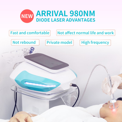 A1307 Newest 4 in 1 High Frequency RF Spider Vein Removal Machine 30mhz / Diode Laser 980nm Blood Vessels Removal Machine