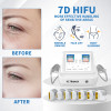 A0259 Two handles 7D hifu facial lift machine with 7 cartridges