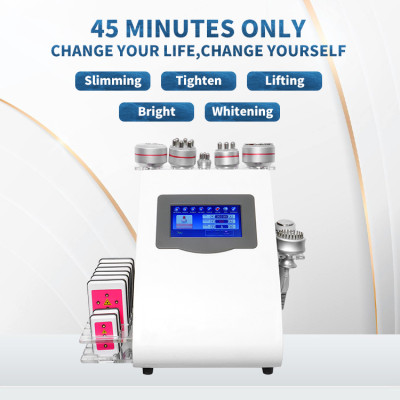 B0105E Hot Selling 2023  40K 80k Cavitation RF Lipo Laser 9 in 1 Cavitation Machine / Cavitation 9 in 1