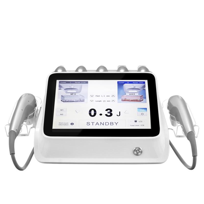 A0254 Two Handles 7D Hifu Face Lift 7D Ultramage Plus Machine with 7 Cartridges