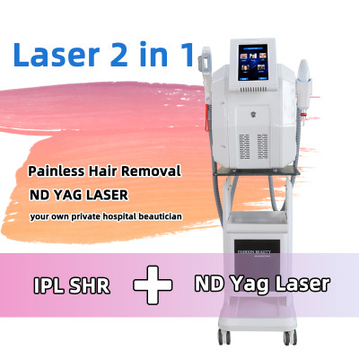 A0307 3 in 1 ND Yag Laser Tattoo Removal IPL OPT Machine For Hair Removal (without trolley)