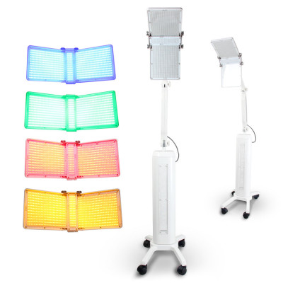 A1219 7 Color Vertical LED Face Acne Phototherapy BIO-Light Therapy Lamp Standing BIO Light Photon Therapy PDT Machine