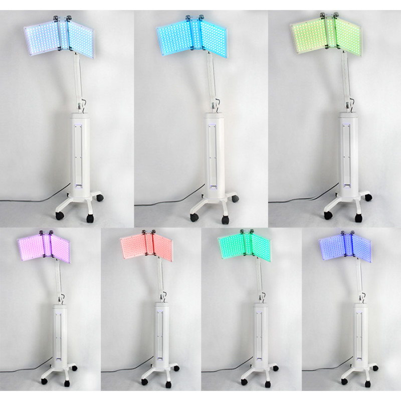 A1219 7 Color Vertical LED Face Acne Phototherapy BIO-Light Therapy Lamp Standing BIO Light Photon Therapy PDT Machine