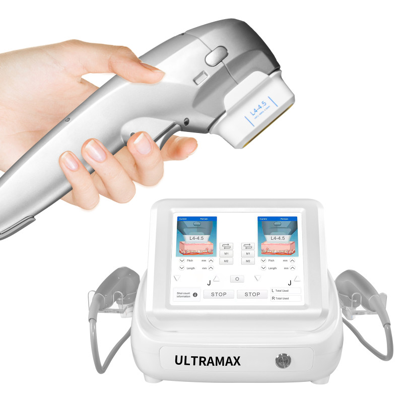 A0259 Two handles 7D hifu facial lift machine with 7 cartridges