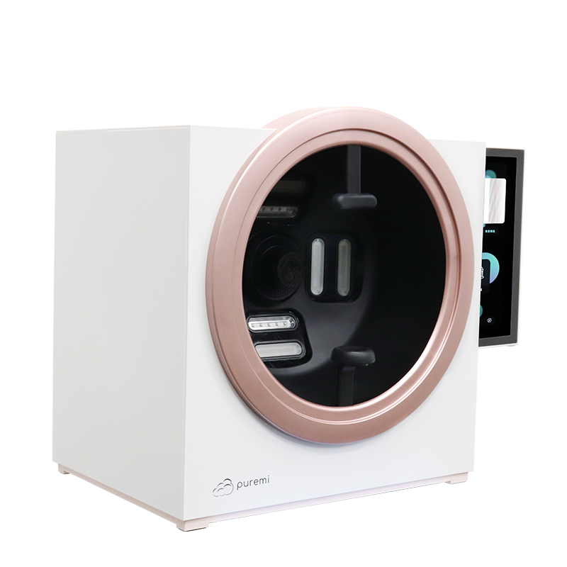 J0108 2023 New Portable 3d AI Wood Lamp Skin Detector Tester Analyzer Reveal Facial Scanner Face Camera Visia Skin Analysis Machine